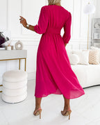 MIRA WAISTED MIDI DRESS