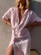 Concept Simple Maxi Shirt Dress