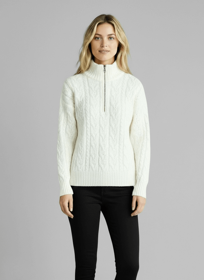 Amy Sweater with Zipper