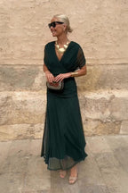 Fenwick Draped Evening Dress