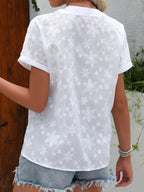 Liana Floral Draped Blouse