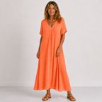 Faye Linen Maxi Dress
