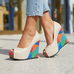 Nina Wedge Sandals
